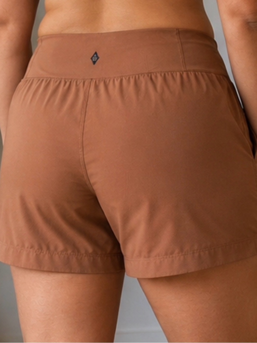 PrAna Athletic Shorts in Rust Brown